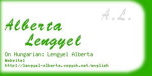 alberta lengyel business card